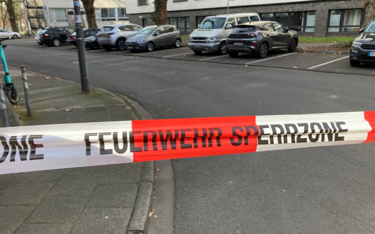 Absperrung der Feuerwehr