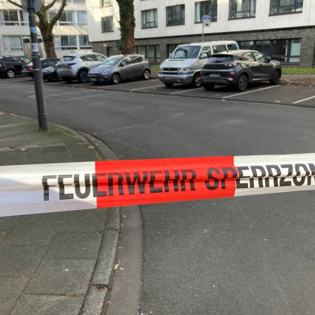 Absperrung der Feuerwehr