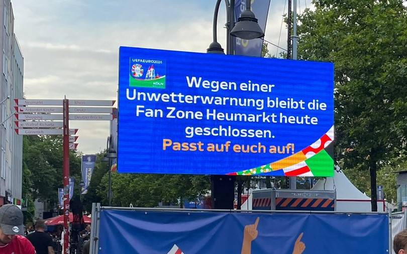 Fanzone am Heumarkt musste schließen