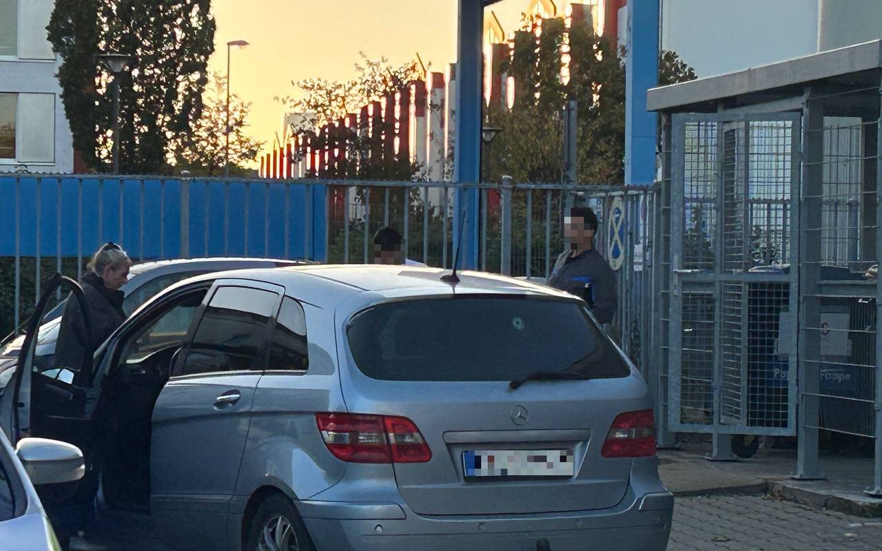 Schussabgabe in Kalk