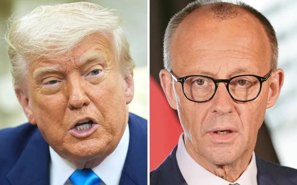 US-Präsident Donald Trump empfängt Kanzler Merz im Oval Office des Weißen Hauses.