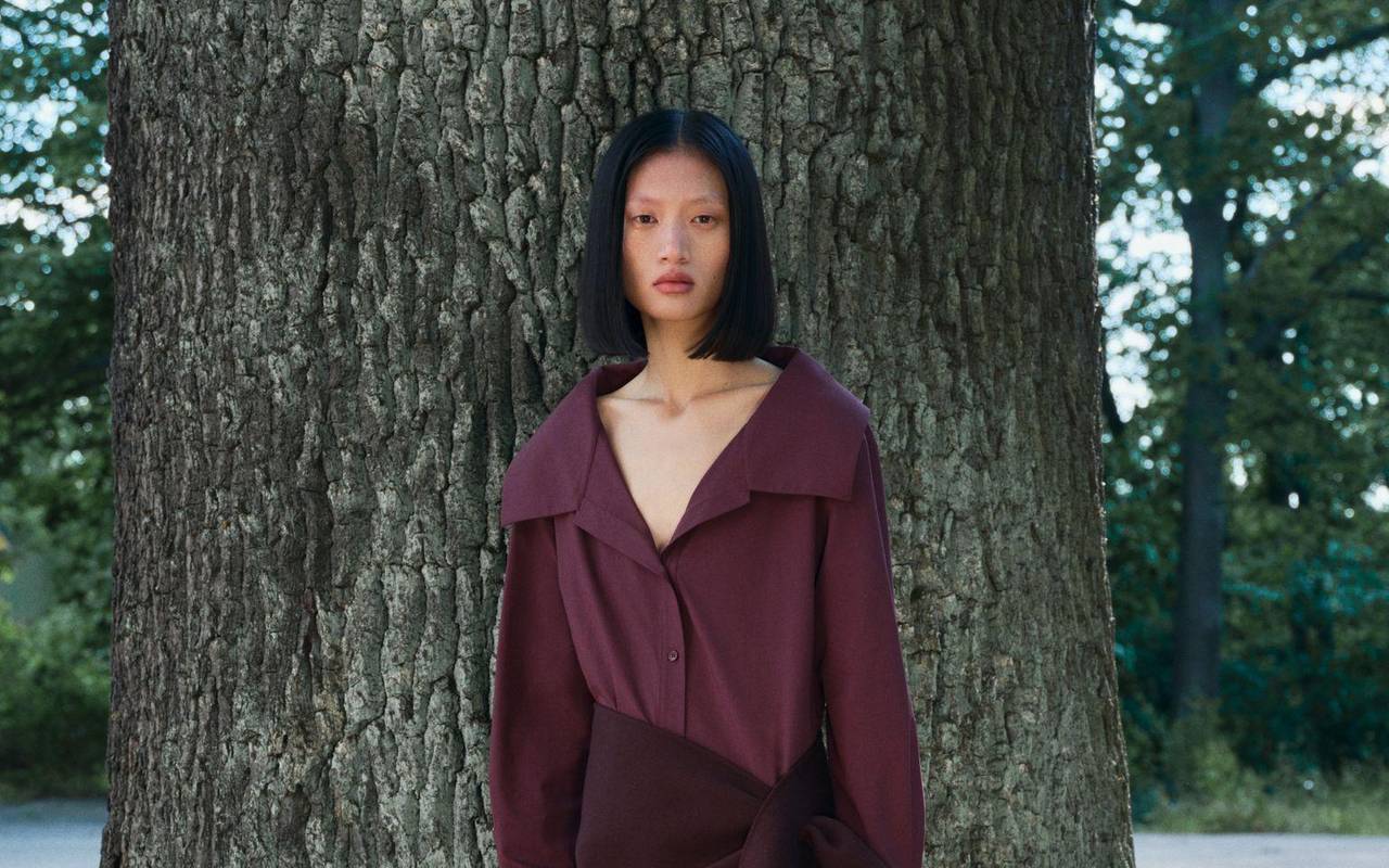 Kleid im Farbton Italien Plum bei Arket