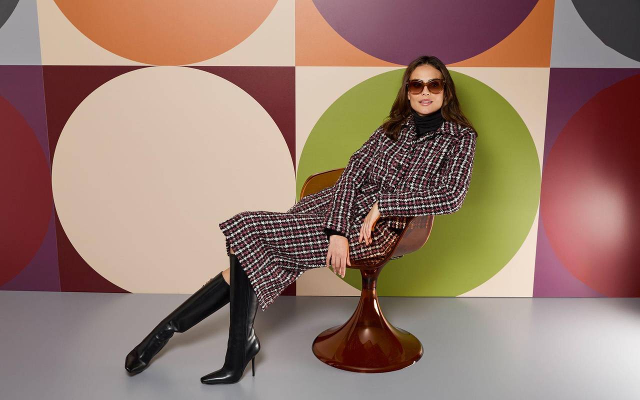 Bouclé-Outfit mit Karomuster von Anna´s dress affair