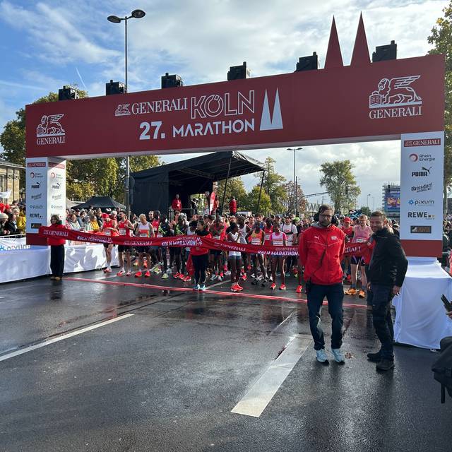 Start des KölnMarathons
