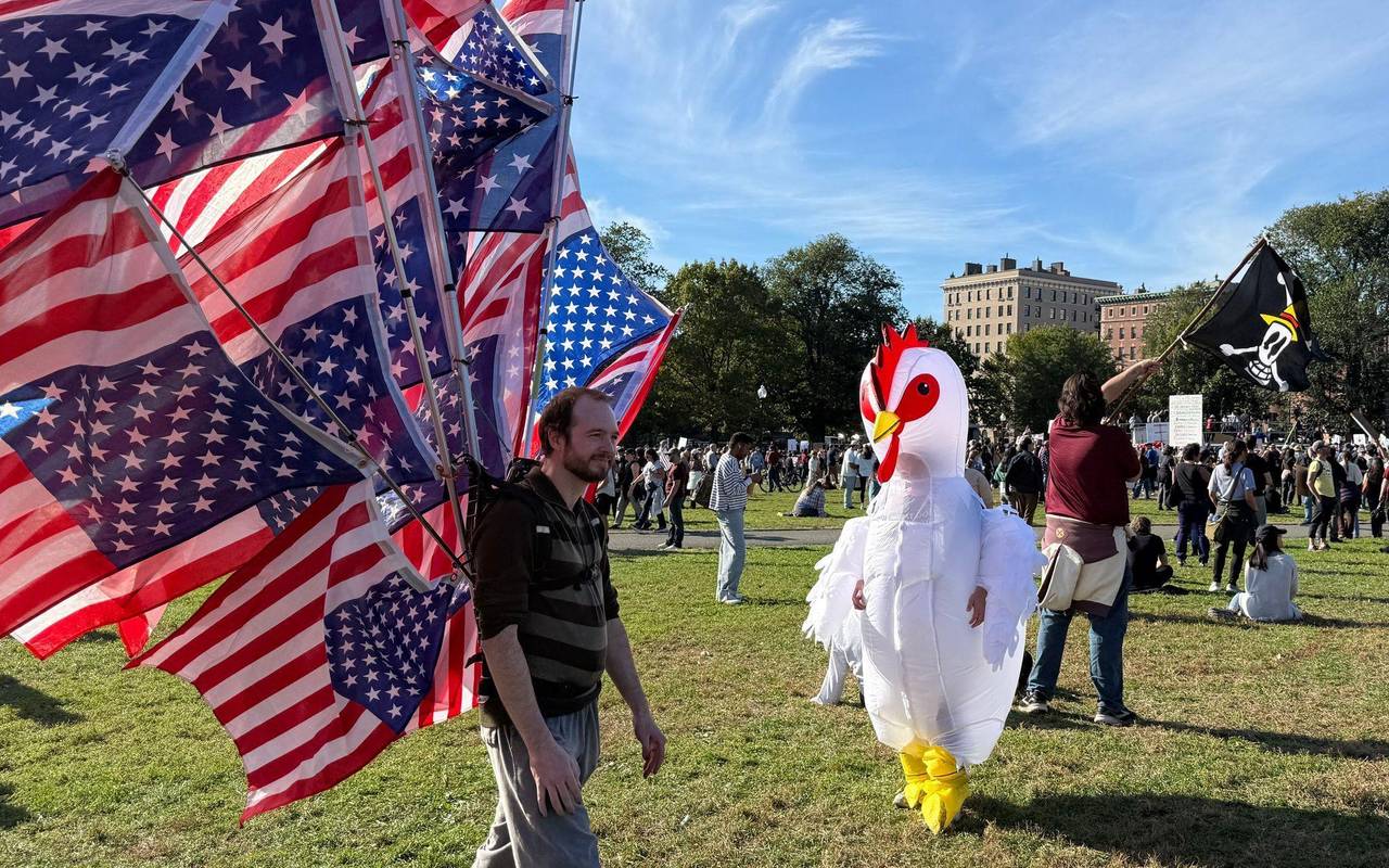 Boston - Demonstrationen «No Kings» gegen US-Präsident Trump