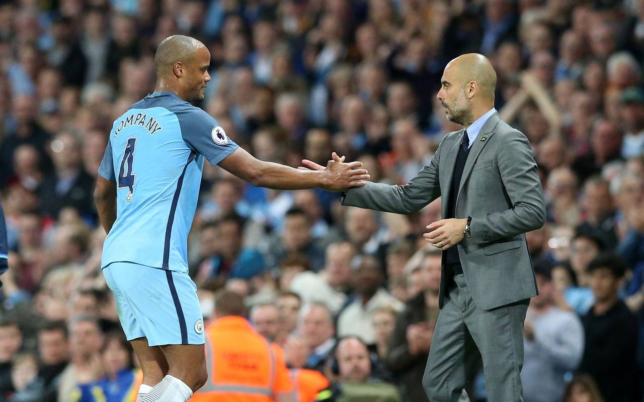 Vincent Kompany und Pep Guardiola