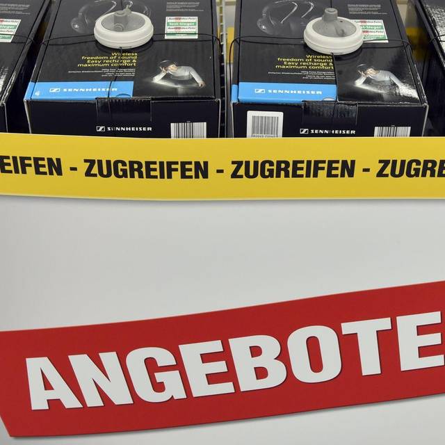 Sonderangebote in einem technikmark