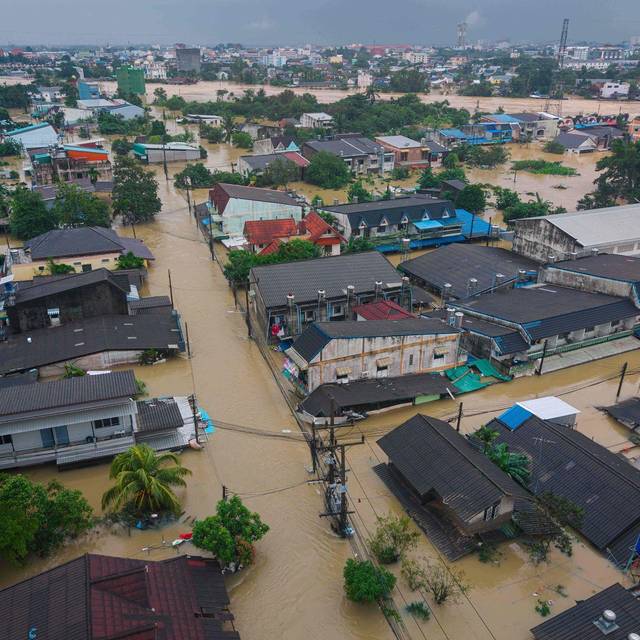 Überschwemmungen in Südthailand