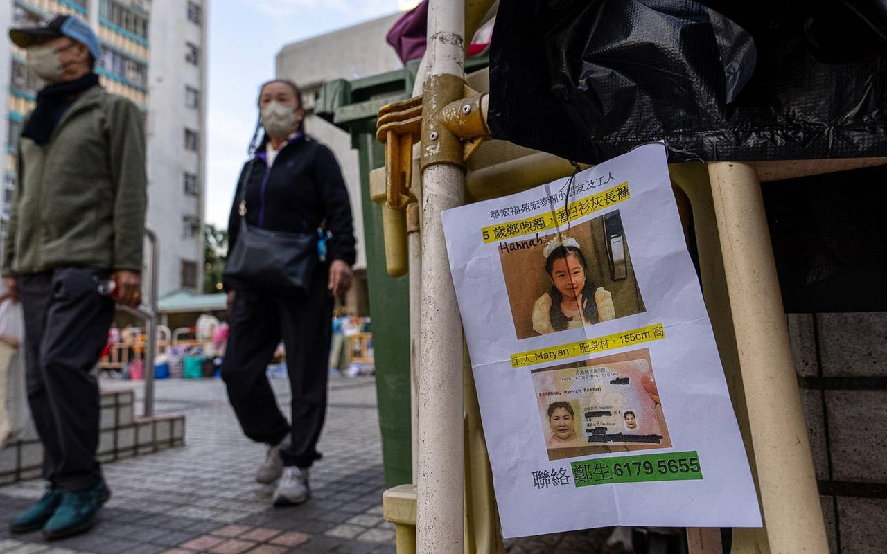 Nach Brand in Hongkong