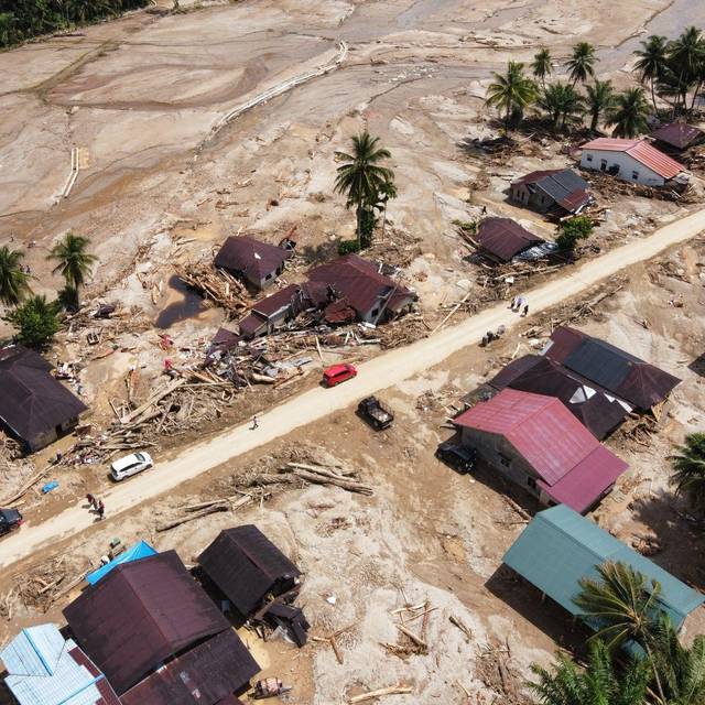 Sturzflut in Indonesien