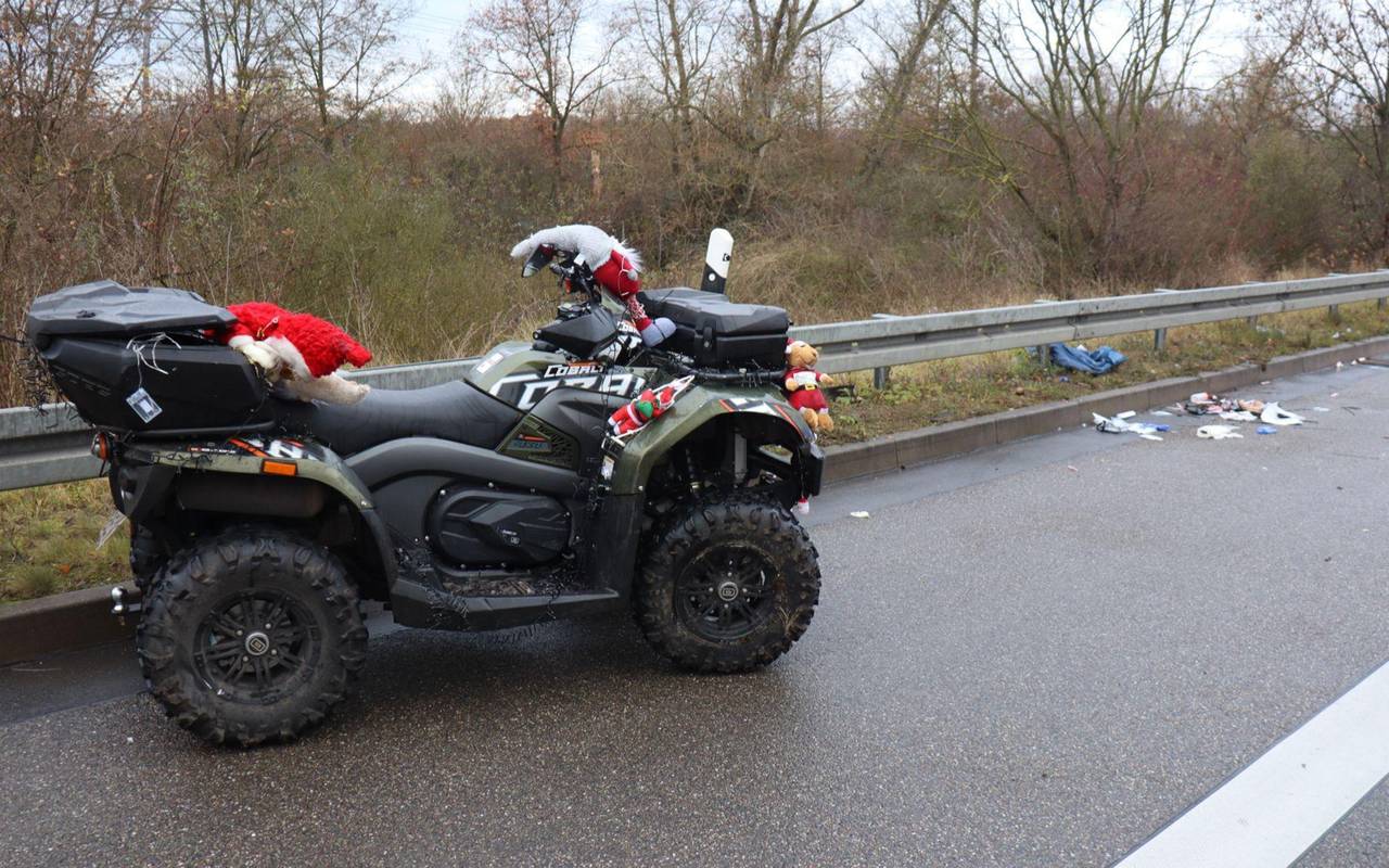 Unfall mit einem Nikolaus-Quad