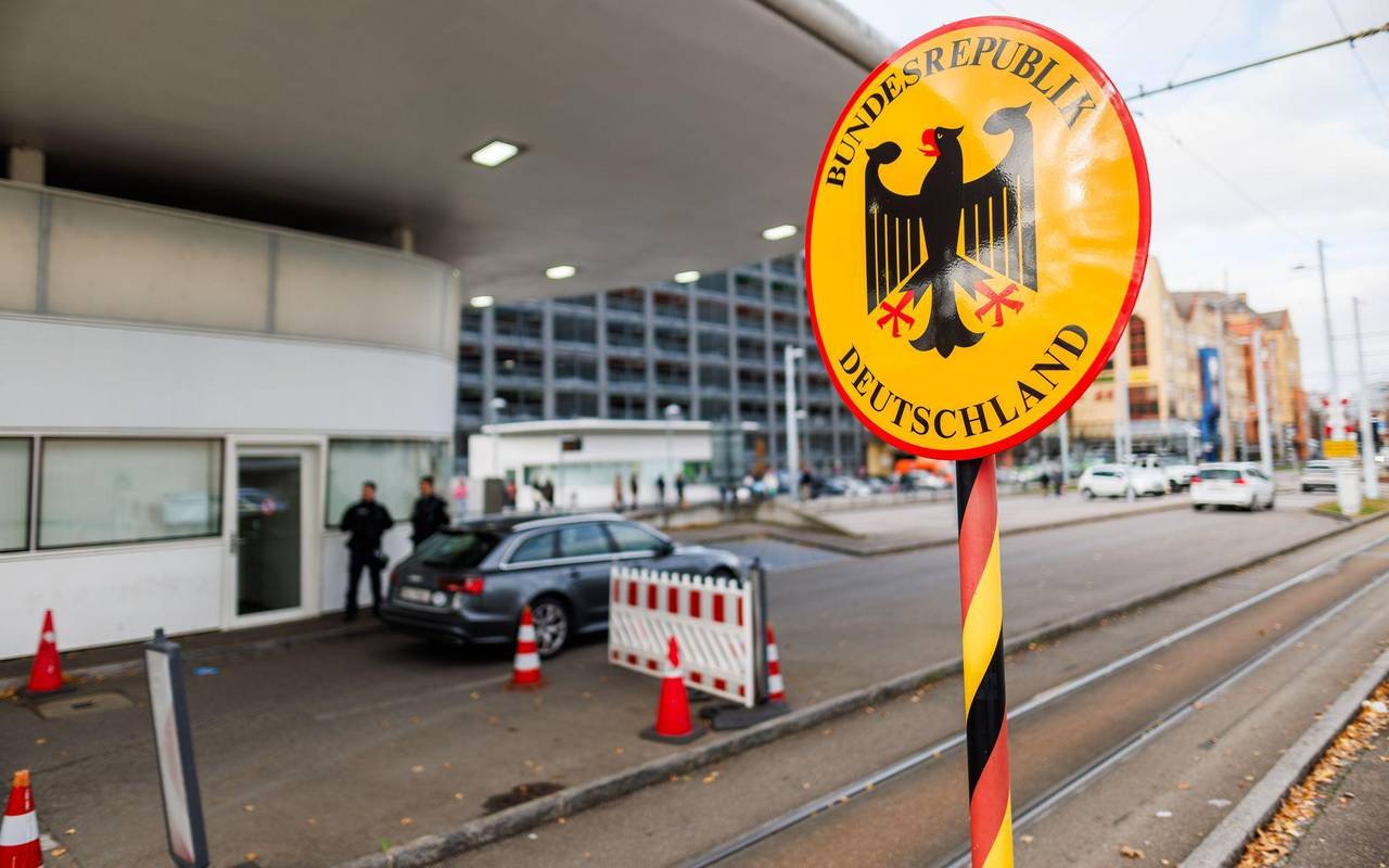 Grenzkontrolle an der Grenze zur Schweiz