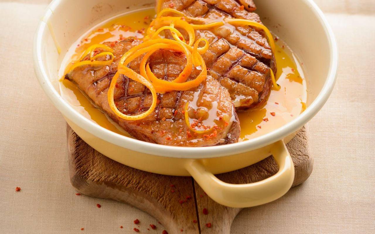 Gebratene Entenbrust mit Orange