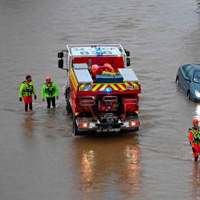 Hochwasser in Südfrankreich