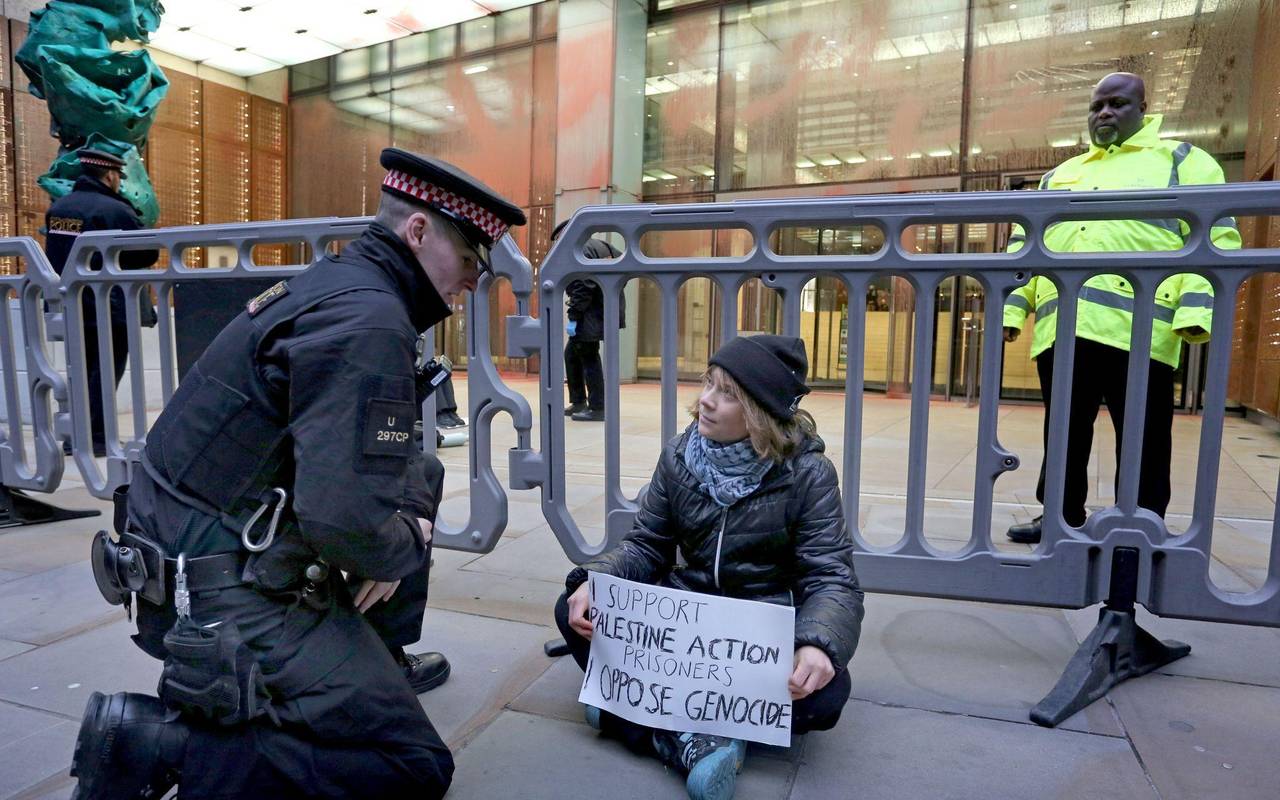 Protestaktion in London - Greta Thunberg