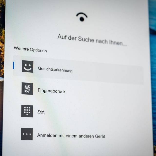 Biometrische Authentifizierung für Passkeys bei Windows