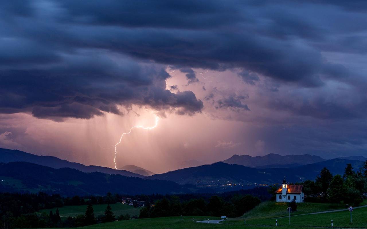 Gewitter in Bayern