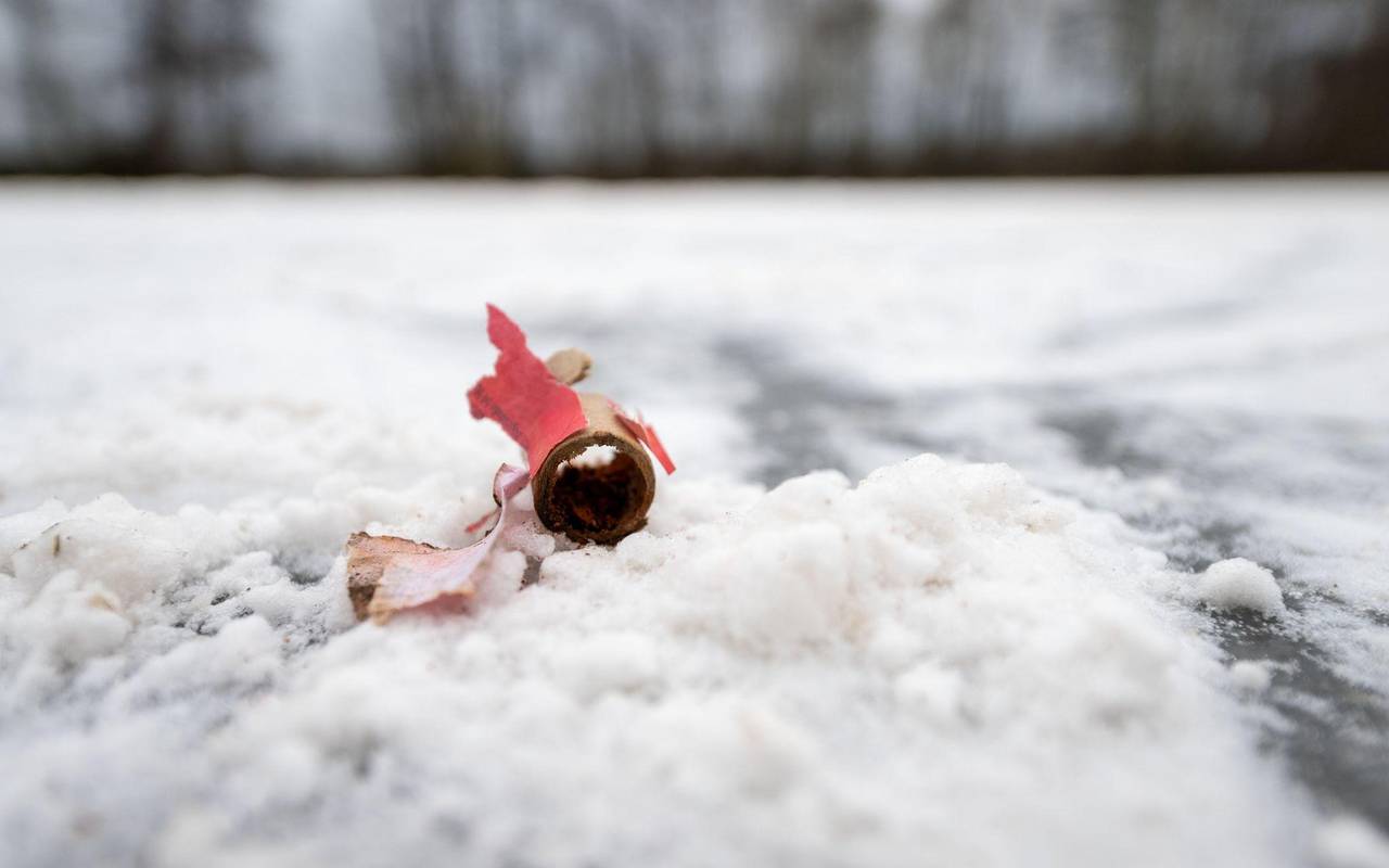 Abgebrannter Böller