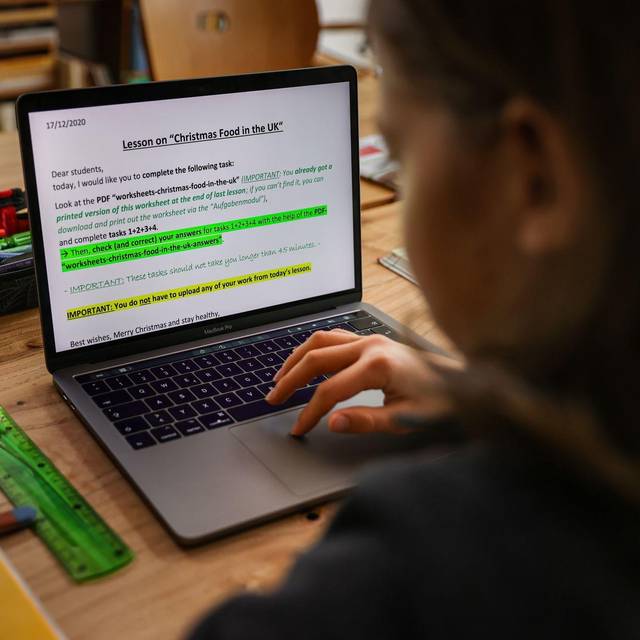 Distanzunterricht wegen wetterbedingten Schulausfalls