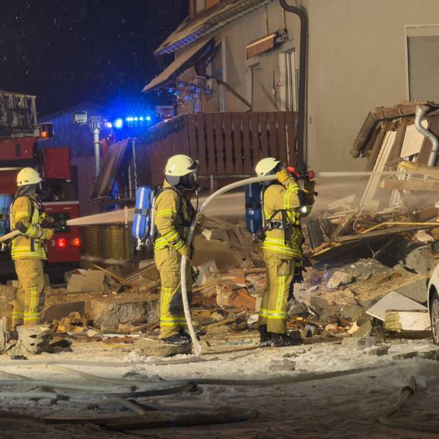Explosion in Wohnhaus