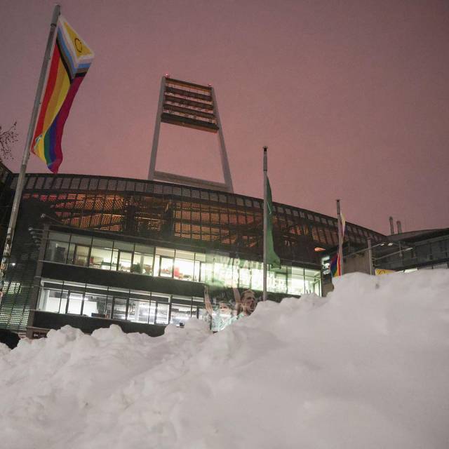 Winterwetter - Sturmtief Elli - Bremen