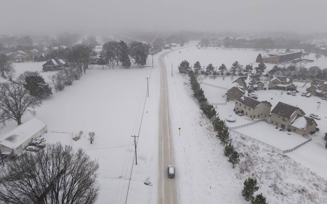Winterwetter in den USA - Harrisburg