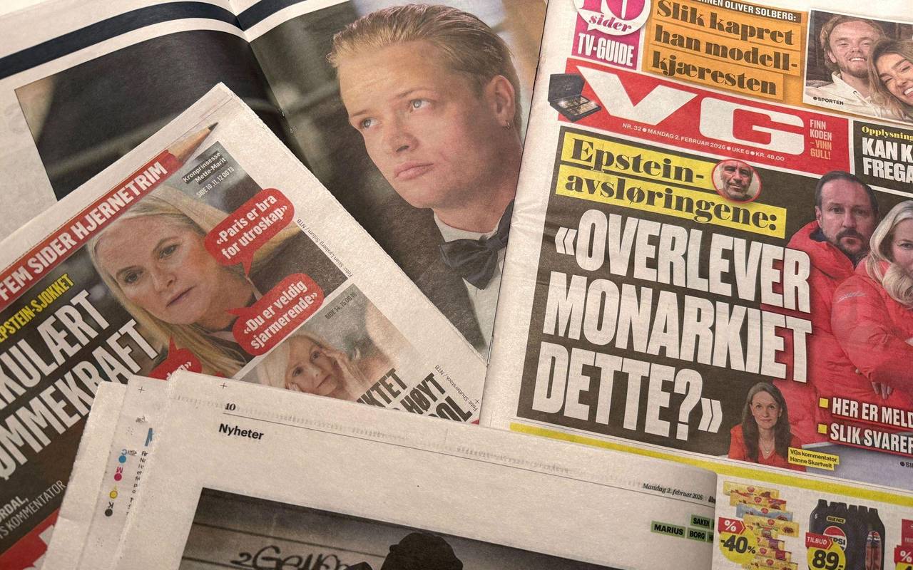 Norwegische Zeitungen berichten über die Königsfamilie