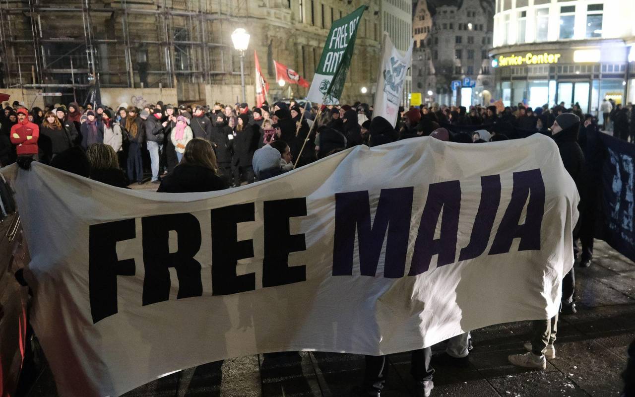 Proteste gegen Verurteilung von Maja T. in Berlin