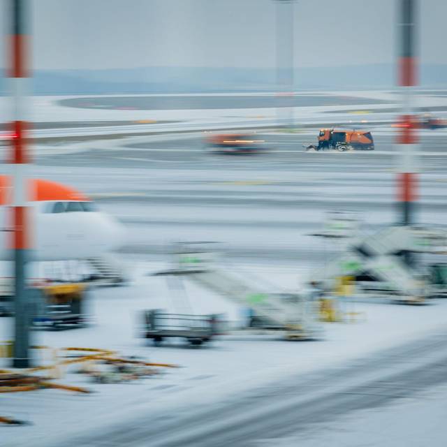 Winterwetter - Flughafen Berlin/Brandenburg