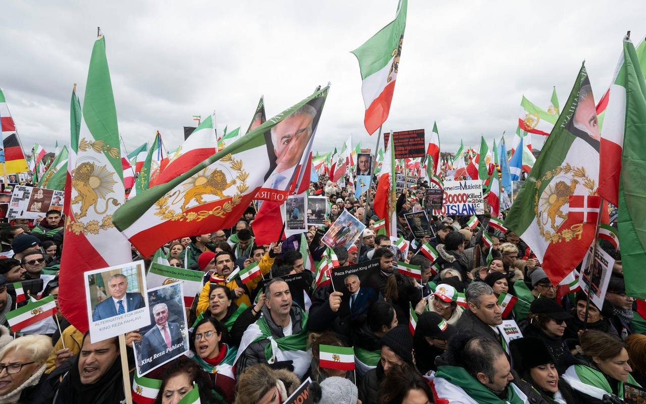 Demonstration gegen Irans Führung