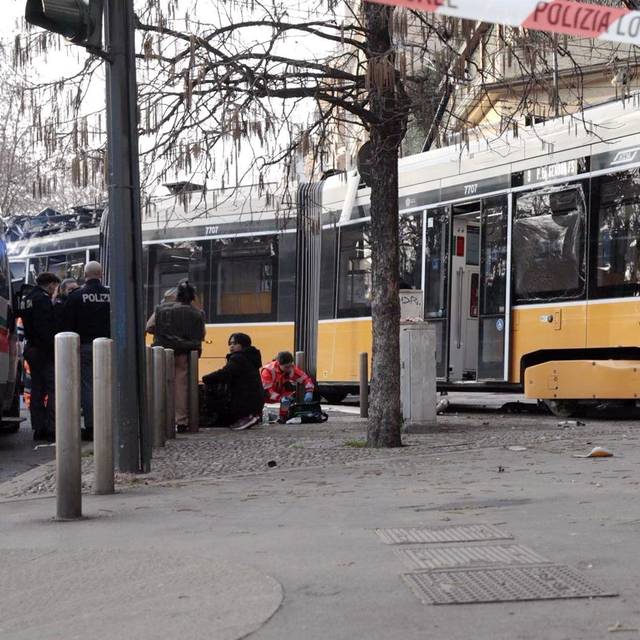 Straßenbahn in Mailand entgleist