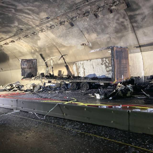 Engelbergtunnel - nach dem Brand