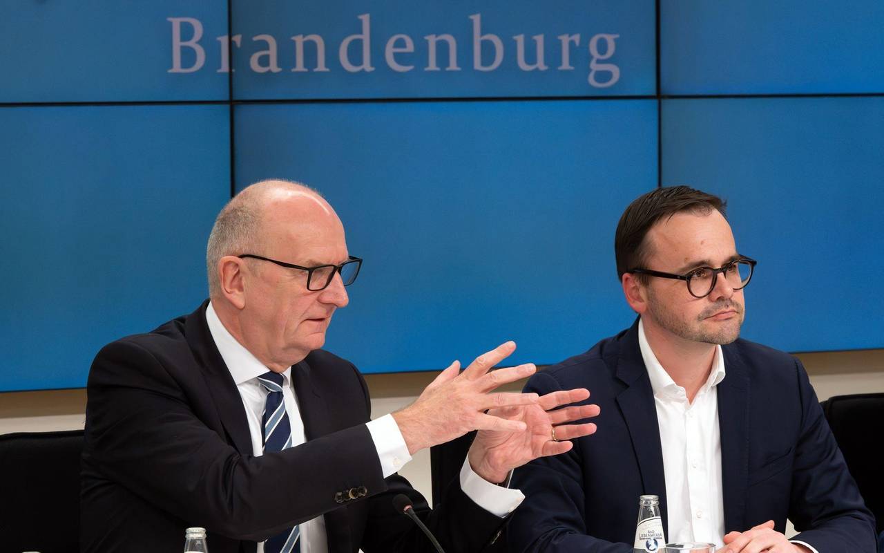Brandenburger SPD und CDU stellen Koalitionsvertrag vor