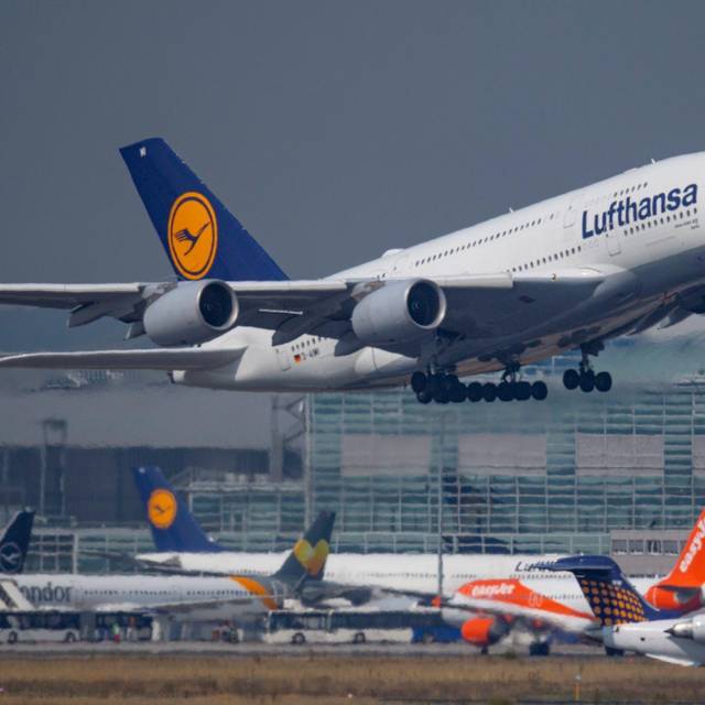 Airbus A380 der Lufthansa