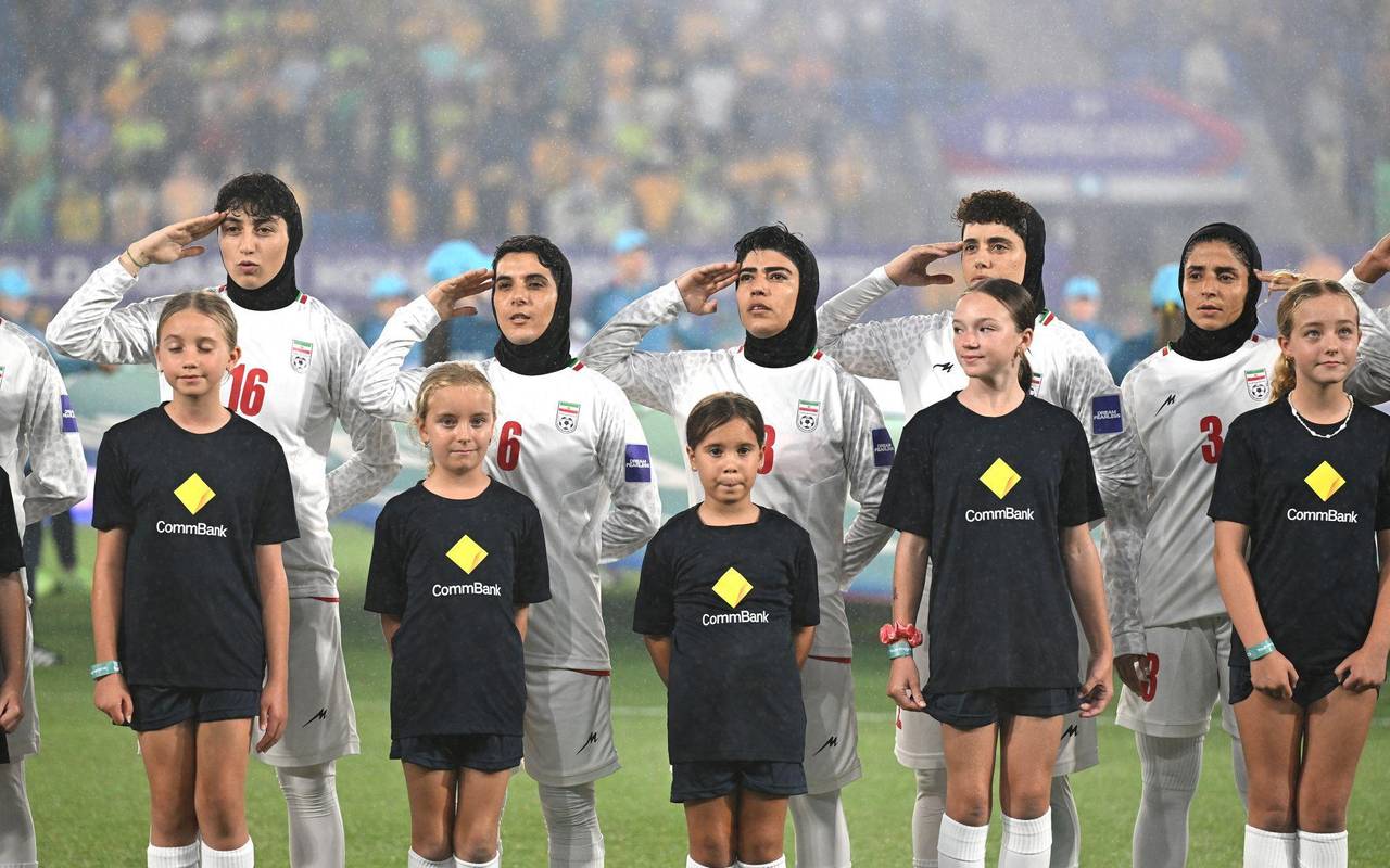 Iranisches Team bei der Fußball-Asienmeisterschaft der Frauen