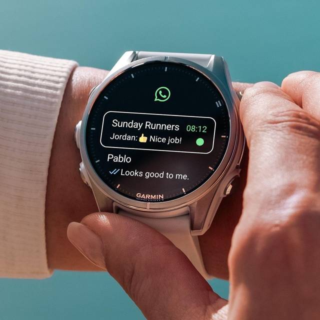 WhatsApp auf einer Garmin-Smartwatch