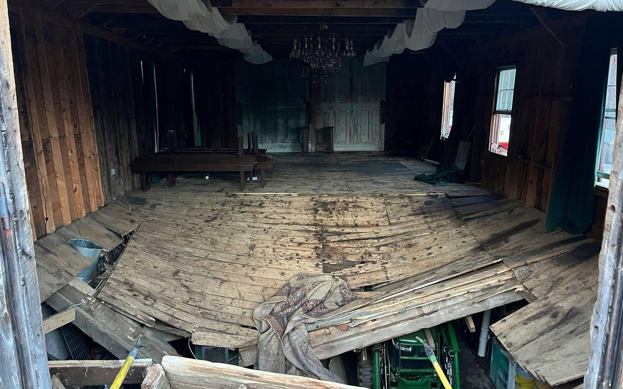 Fußbodeneinbruch Hochzeit in New Hampshire