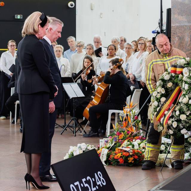 Gedenken an die Anschläge in Belgien