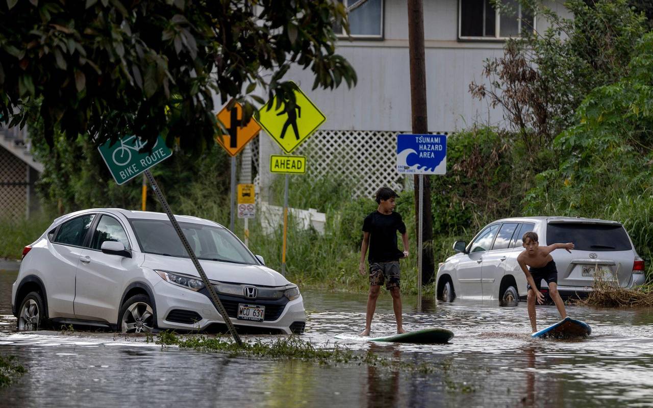 Überschwemmungen auf Hawaii