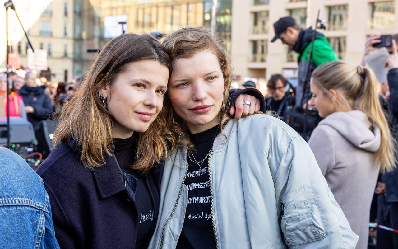 Demonstration gegen sexualisierte digitale Gewalt