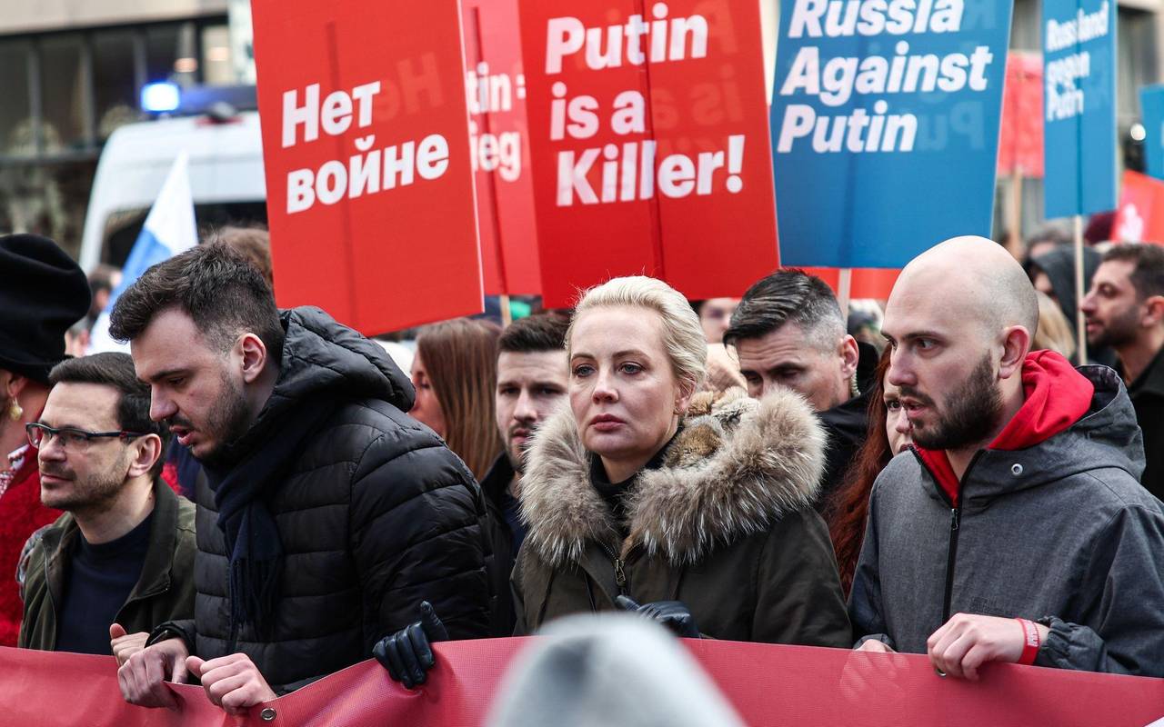 Anti-Putin-Demo der russischen Opposition in Berlin