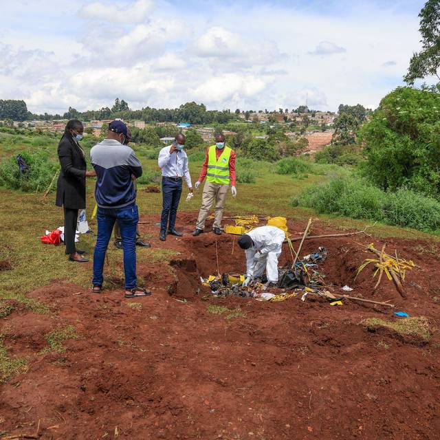Massengrab in Kenia