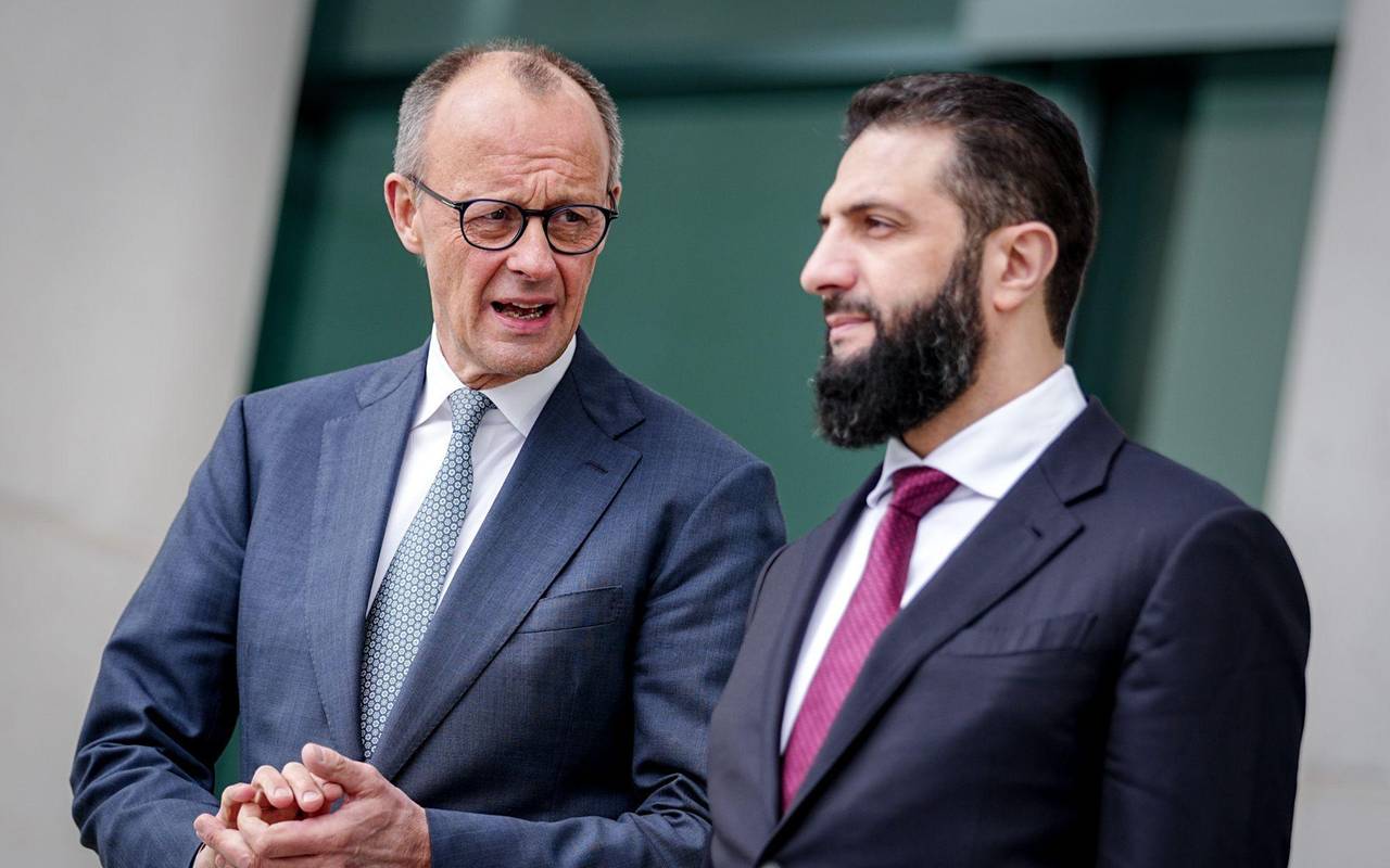 Syriens Übergangspräsident Ahmed al-Scharaa besucht Berlin