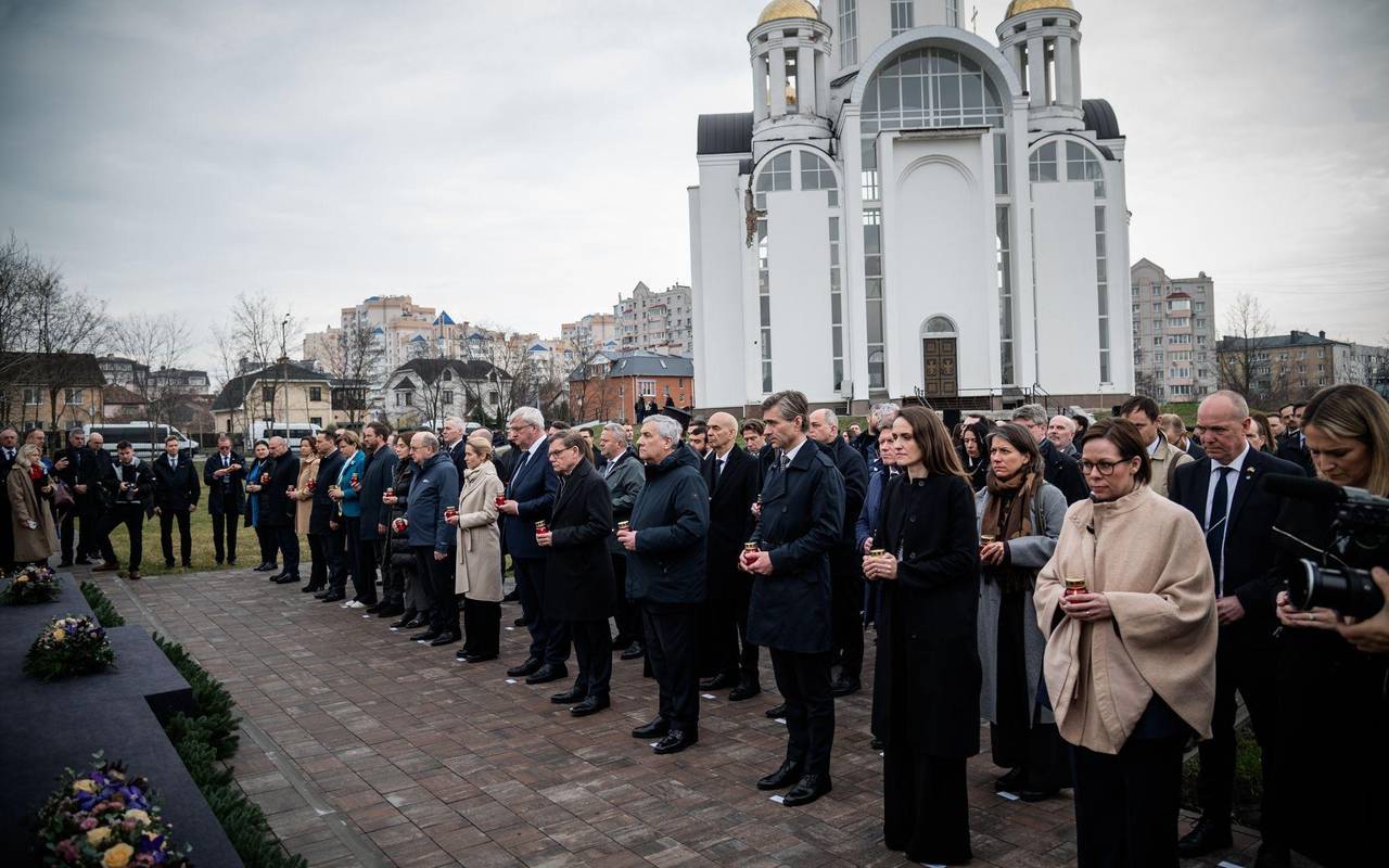 Ukraine-Krieg - Jahrestag der Befreiung von Butscha