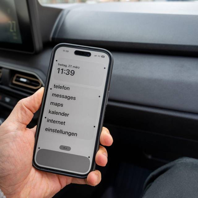 «Vehicle Motion Cues» auf einem iPhone