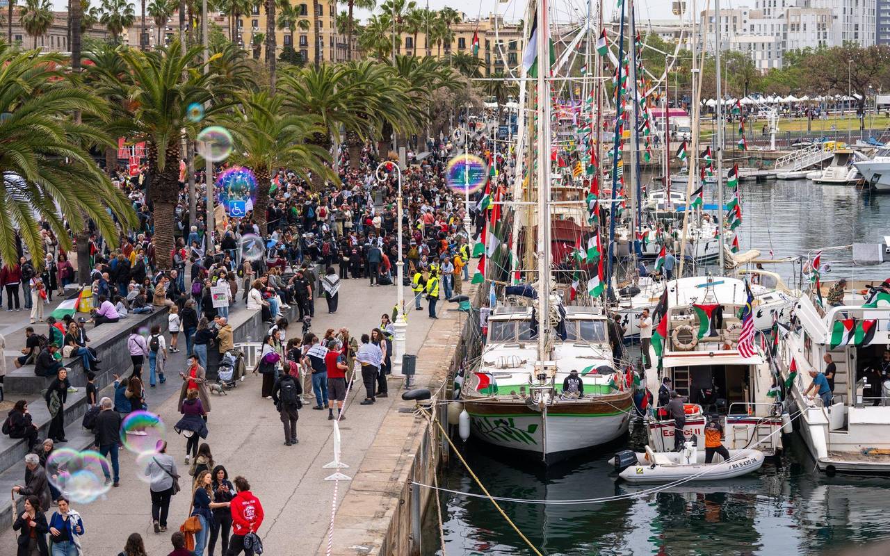 Nahostkonflikt - Gaza-Flotte in Barcelona
