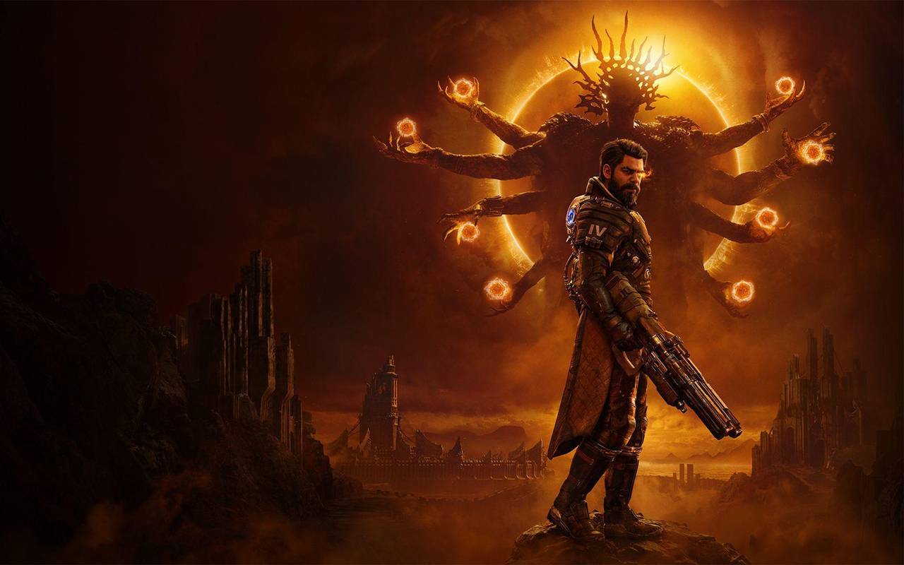 Keyart vom Spiel «Saros»