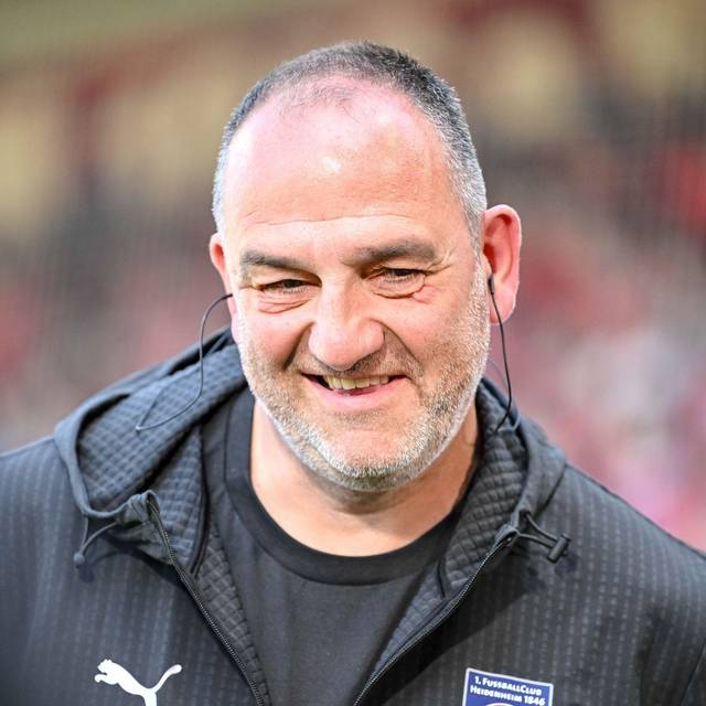 Trainer Frank Schmidt vom 1. FC Heidenheim