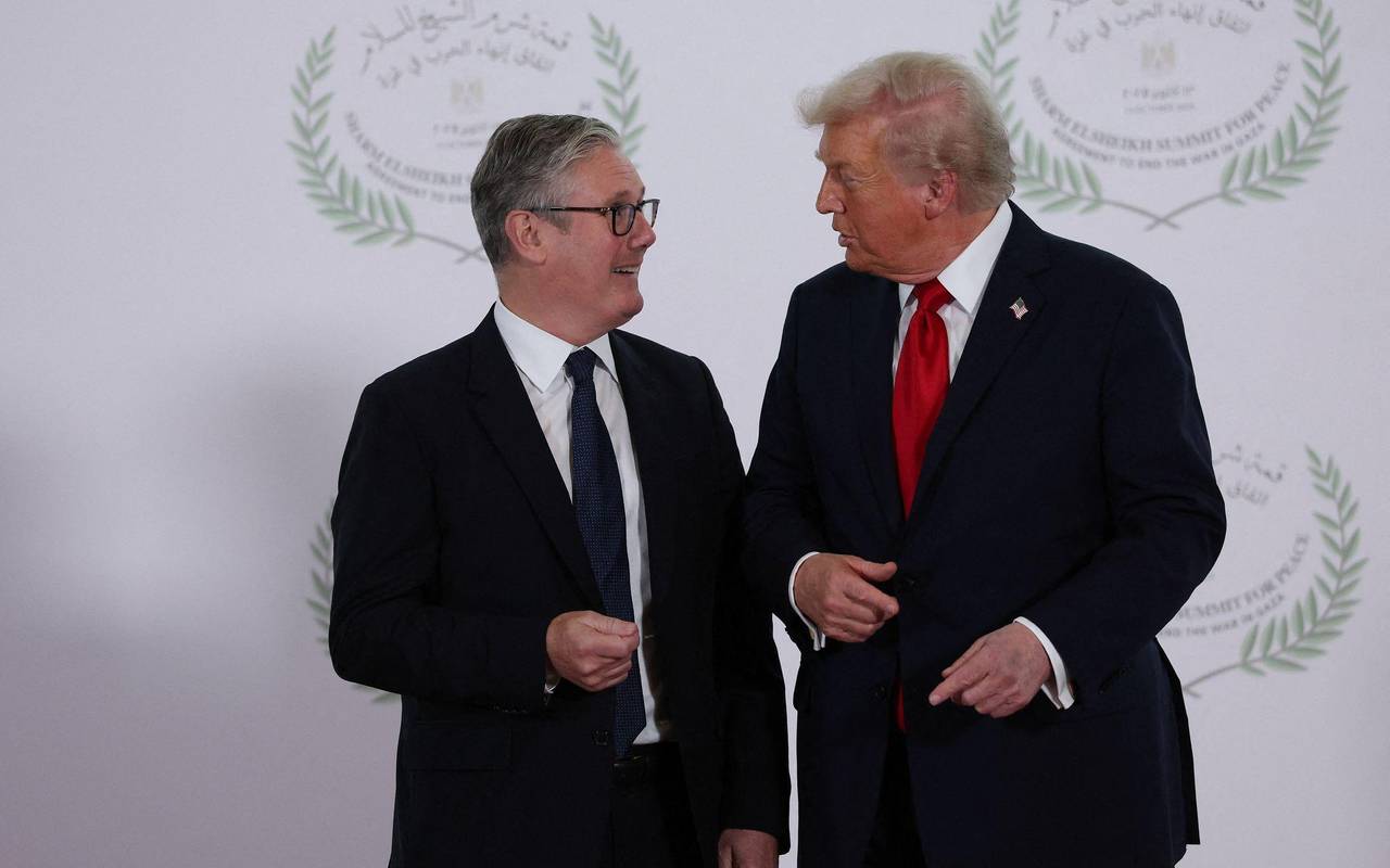 US-Präsident Donald Trump (r) und Premierminister Keir Starmer