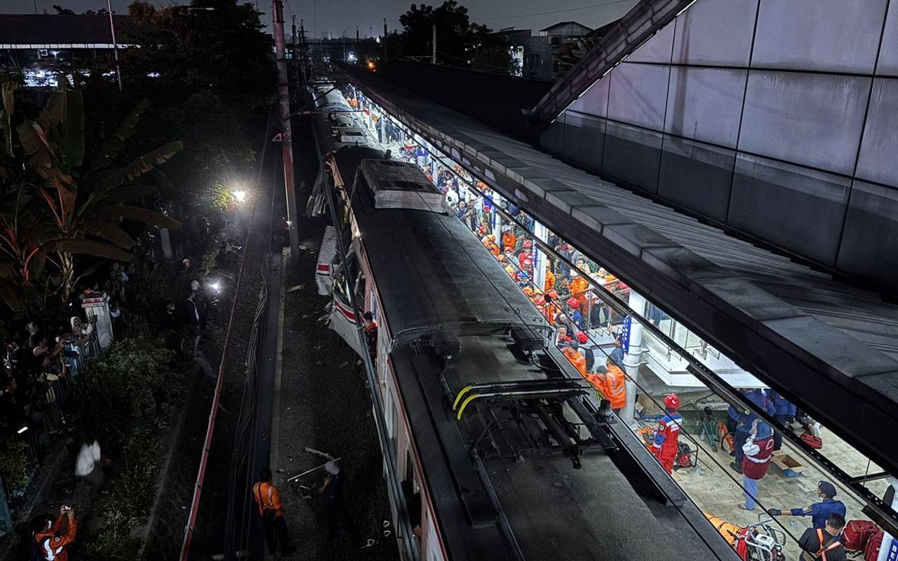 Zugunglück in Indonesien